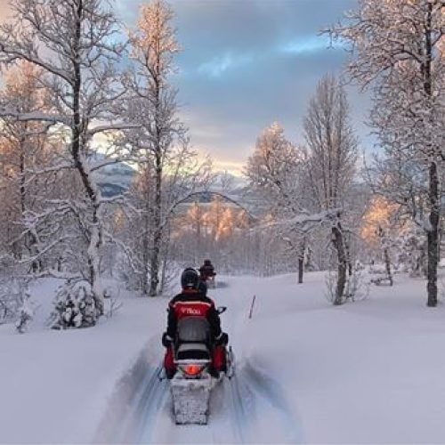 Snowmobile safari with transfers from Tromso